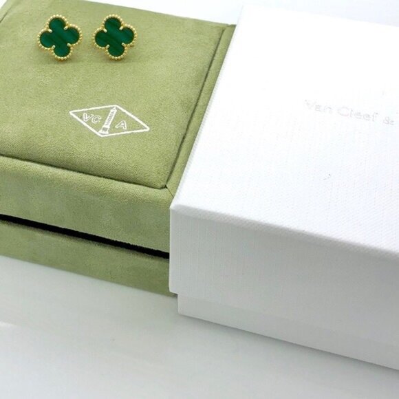 Authentic Van Cleef & Arpels Vintage Alhambra Earrings - Picture 2 of 10